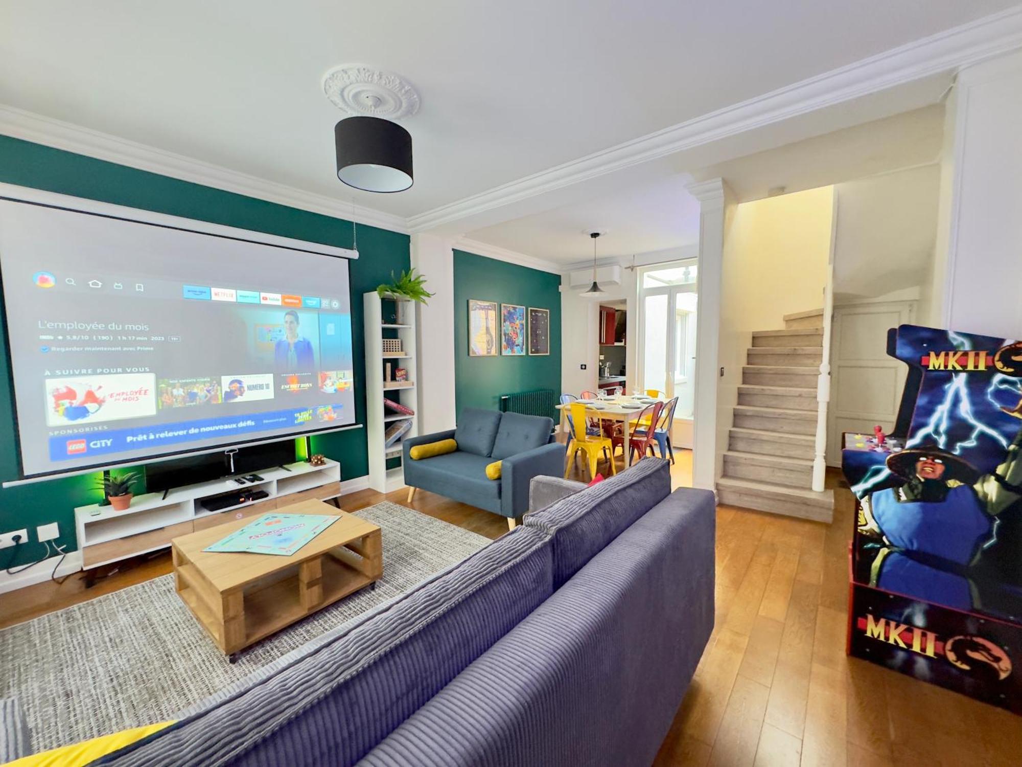 Maison 3Ch - Cinema - Game Room - Parking - Gare 阿棉 外观 照片